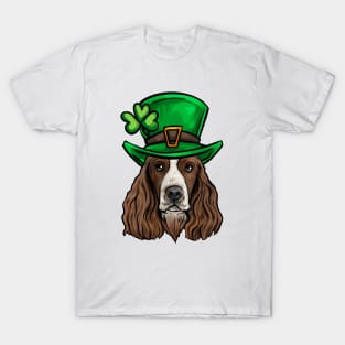 St Patricks Day English Springer Spaniel T-Shirt